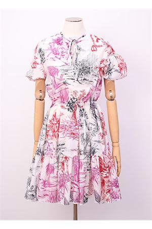 Short dress with flounce Laboratorio Capri | MARUCELLACACTUS BIANCO